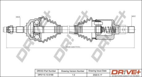 P├ô┼üO┼Ü NAP─śDOWA CITROEN C5 2.0HDI 01- LEW A Drive+ DP2110100169