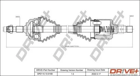 P├ô┼üO┼Ü NAP─śDOWA CITROEN C5 2.0HDI 01- LEW A Drive+ DP2110100169