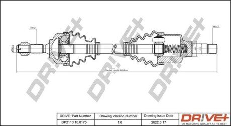 P├ô┼üO┼Ü NAP─śDOWA CITROEN C3 02- LEWA Drive+ DP2110100175