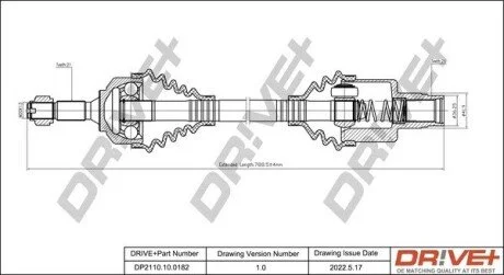 P├ô┼üO┼Ü NAP─śDOWA CITROEN C2 1.4 02- PRAWA Drive+ DP2110100182