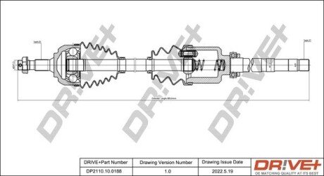 P├ô┼üO┼Ü NAP─śDOWA CITROEN C5 04-08 PRAWA Drive+ DP2110100188