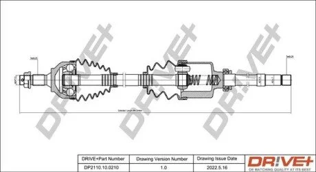 P├ô┼üO┼Ü NAP─śDOWA CITROEN C4 PICASSO 06-13 LEWA Drive+ DP2110100210