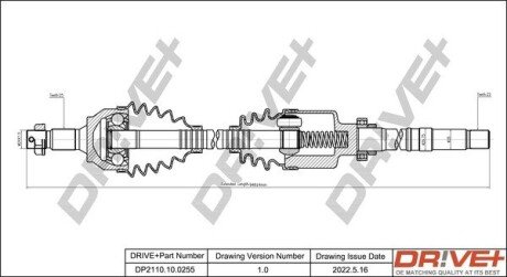 P├ô┼üO┼Ü NAP─śDOWA CITROEN C4 04-11 PRAWA Drive+ DP2110100255