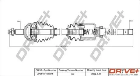 P├ô┼üO┼Ü NAP─śDOWA PEUGEOT 807 06- PRAWA Drive+ DP2110100271