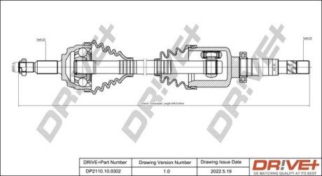 P├ô┼üO┼Ü NAP─śDOWA DACIA DUSTER 1.5DCI 10- / PRZ/ PRAWA Drive+ DP2110100302