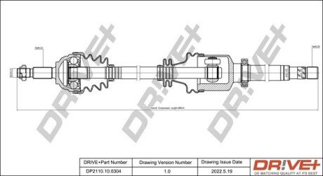 P├ô┼üO┼Ü NAP─śDOWA DACIA LOGAN 04- PRAWA Drive+ DP2110100304