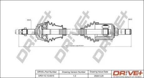 P├ô┼üO┼Ü NAP─śDOWA FIAT PUNTO 99-12 LEWA Drive+ DP2110100315 (фото 1)
