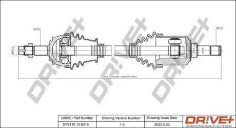 P├ô┼üO┼Ü NAP─śDOWA FIAT PUNTO 99-12 PRAWA Drive+ DP2110100316 (фото 1)