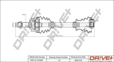 P├ô┼üO┼Ü NAP─śDOWA FIAT 500 07- PRAWA Drive+ DP2110100325