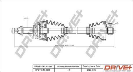 P├ô┼üO┼Ü NAP─śDOWA FIAT GRANDE PUNTO 05- LEW A Drive+ DP2110100334