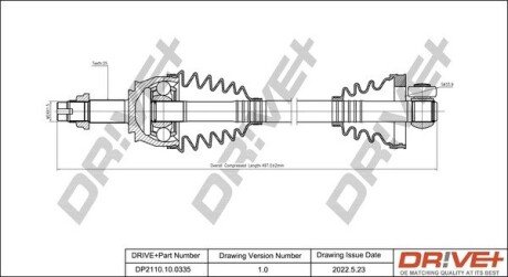 P├ô┼üO┼Ü NAP─śDOWA FIAT GRANDE PUNTO 05- PRA WA Drive+ DP2110100335 (фото 1)