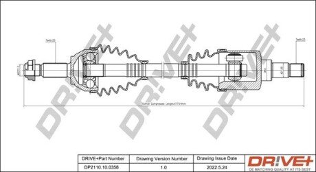 P├ô┼üO┼Ü NAP─śDOWA FORD FUSION 02-12 LEWA Drive+ DP2110100358