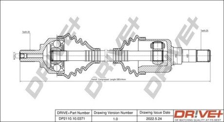 P├ô┼üO┼Ü NAP─śDOWA FORD FOCUS 04-12 LEWA Drive+ DP2110100371