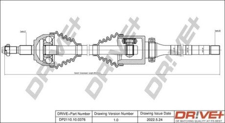 P├ô┼üO┼Ü NAP─śDOWA FORD KUGA 08-12 PRAWA Drive+ DP2110100376