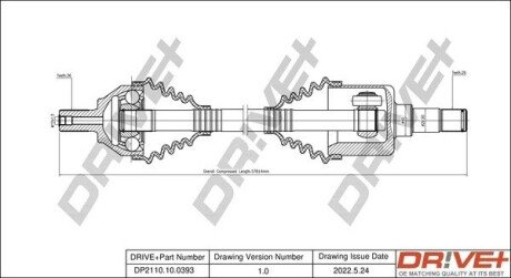 P├ô┼üO┼Ü NAP─śDOWA FORD FOCUS 04-12 LEWA Drive+ DP2110100393