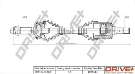 P├ô┼üO┼Ü NAP─śDOWA HONDA CR-V 06- LEWA TY┼ü Drive+ DP2110100395
