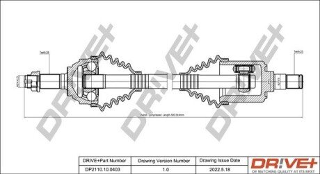 P├ô┼üO┼Ü NAP─śDOWA LANDROVER FREELANDER 00-0 6 PRAWA Drive+ DP2110100403 (фото 1)