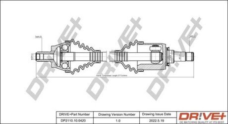 P├ô┼üO┼Ü NAP─śDOWA MERCEDES KLASA A 04-12 LE WA Drive+ DP2110100420