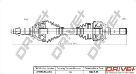 P├ô┼üO┼Ü NAP─śDOWA OPEL VECTRA 02-08 LEWA Drive+ DP2110100468