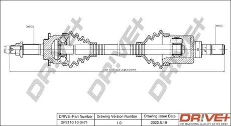 P├ô┼üO┼Ü NAP─śDOWA OPEL AGILA 08- LEWA Drive+ DP2110100471 (фото 1)