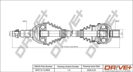 P├ô┼üO┼Ü NAP─śDOWA OPEL ASTRA 04-10 PRAWA Drive+ DP2110100502