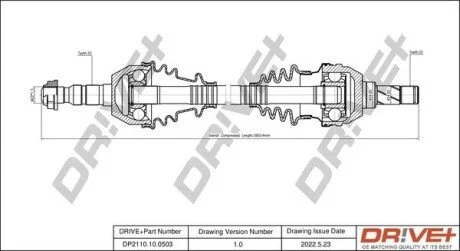 P├ô┼üO┼Ü NAP─śDOWA OPEL ASTRA 04-10 LEWA Drive+ DP2110100503