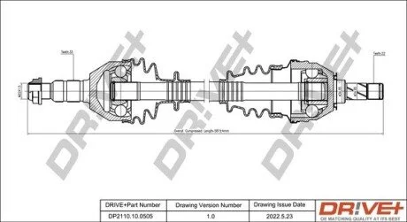 P├ô┼üO┼Ü NAP─śDOWA OPEL ASTRA 04-10 LEWA Drive+ DP2110100505