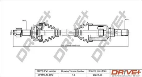 P├ô┼üO┼Ü NAP─śDOWA OPEL CORSA 06- LEWA Drive+ DP2110100512