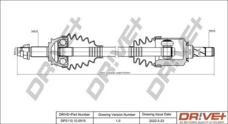 P├ô┼üO┼Ü NAP─śDOWA OPEL CORSA 06-14 LEWA Drive+ DP2110100515