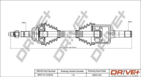 P├ô┼üO┼Ü NAP─śDOWA OPEL ZAFIRA 2.2D 02- /PRZ / PRAWA Drive+ DP2110100519 (фото 1)