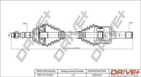 P├ô┼üO┼Ü NAP─śDOWA OPEL ASTRA 2.2DTI 02-04 / M/ /PRZ/ LEWA Drive+ DP2110100520