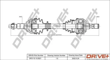 P├ô┼üO┼Ü NAP─śDOWA OPEL ASTRA 04-10 LEWA Drive+ DP2110100521