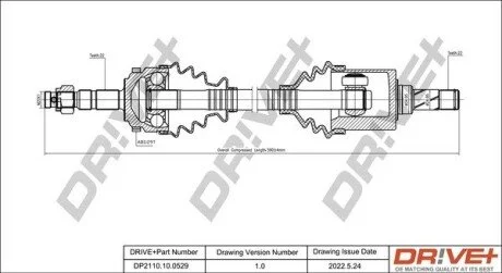 P├ô┼üO┼Ü NAP─śDOWA OPEL MERIVA 03-10 LEWA Drive+ DP2110100529 (фото 1)