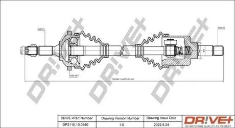 P├ô┼üO┼Ü NAP─śDOWA PEUGEOT 206 98-12 LEWA Drive+ DP2110100540
