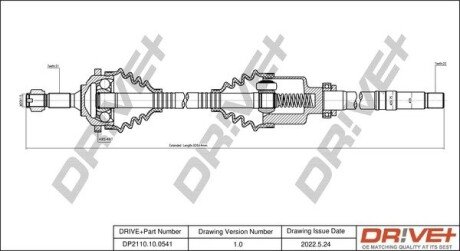 P├ô┼üO┼Ü NAP─śDOWA PEUGEOT 206 98-09 PRAWA Drive+ DP2110100541