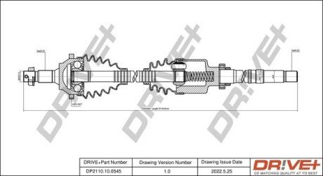 P├ô┼üO┼Ü NAP─śDOWA PEUGEOT 206 00-09 PRAWA Drive+ DP2110100545