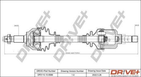 P├ô┼üO┼Ü NAP─śDOWA PEUGEOT 407 04-11 PRAWA Drive+ DP2110100586