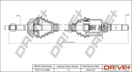 P├ô┼üO┼Ü NAP─śDOWA PEUGEOT 207 07-12 PRAWA Drive+ DP2110100588