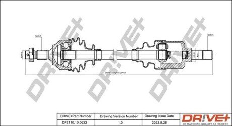 P├ô┼üO┼Ü NAP─śDOWA CITROEN C3 09- LEWA Drive+ DP2110100622