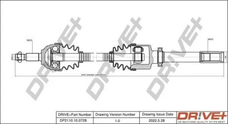 P├ô┼üO┼Ü NAP─śDOWA RENAULT MEGANE 03-09 PRAW A Drive+ DP2110100728