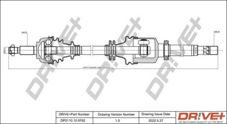 P├ô┼üO┼Ü NAP─śDOWA RENAULT MEGANE 05-10 PRAW A Drive+ DP2110100762