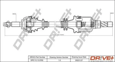 P├ô┼üO┼Ü NAP─śDOWA RENAULT MEGANE 03-09 LEWA Drive+ DP2110100765