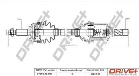 P├ô┼üO┼Ü NAP─śDOWA RENAULT SCENIC 03-08 LEWA Drive+ DP2110100780