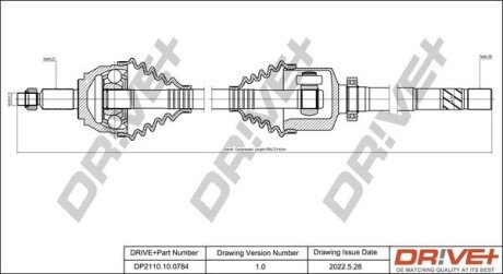 P├ô┼üO┼Ü NAP─śDOWA RENAULT LAGUNA 07-15 PRAW A Drive+ DP2110100784