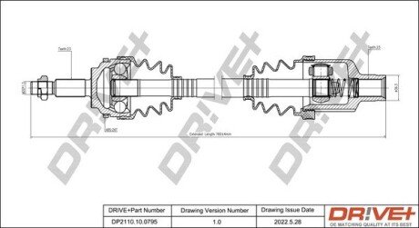 P├ô┼üO┼Ü NAP─śDOWA RENAULT KANGOO 97- PRAWA Drive+ DP2110100795