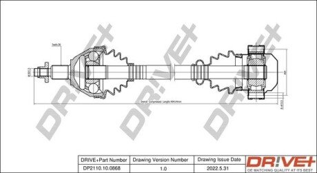 P├ô┼üO┼Ü NAP─śDOWA SEAT IBIZA 02-09 LEWA Drive+ DP2110100868