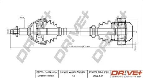 P├ô┼üO┼Ü NAP─śDOWA SEAT IBIZA 02-09 PRAWA Drive+ DP2110100871