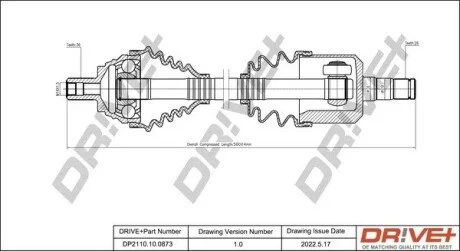 P├ô┼üO┼Ü NAP─śDOWA SKODA OCTAVIA 14- LEWA Drive+ DP2110100873