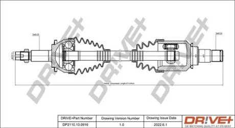 P├ô┼üO┼Ü NAP─śDOWA TOYOTA AVENSIS 08-18 LEWA Drive+ DP2110100916