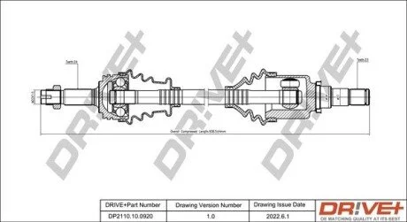 P├ô┼üO┼Ü NAP─śDOWA TOYOTA AYGO 05-14 PRAWA Drive+ DP2110100920